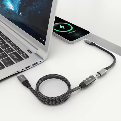 AISENS Cable USB 3.2 Gen2x2 Aluminio 20Gbps 8K@30Hz 5A 100W, Tipo USB-C/M-USB-C/ | A107-0636 | 8436574707304 imagen 4