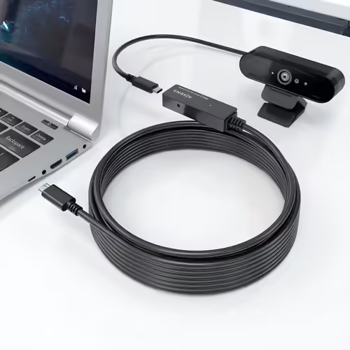 AISENS Cable USB 3.2 Gen1x1 prolongador con Amplificador, USB-C/M-USB-C/H, Negro | A107-0869 | 8435739901519 imagen 4
