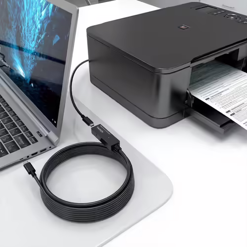 AISENS Cable USB 3.2 Gen1x1 prolongador con Amplificador, USB-C/M-USB-C/H, Negro | A107-0869 | 8435739901519 imagen 5