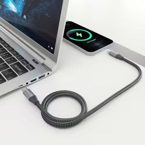 AISENS Cable USB 3.2 Gen2x2 Aluminio 20Gbps 8K@30Hz 5A 100W E-Mark, Tipo USB-C/M | A107-0875 | 8435739901502 imagen 4