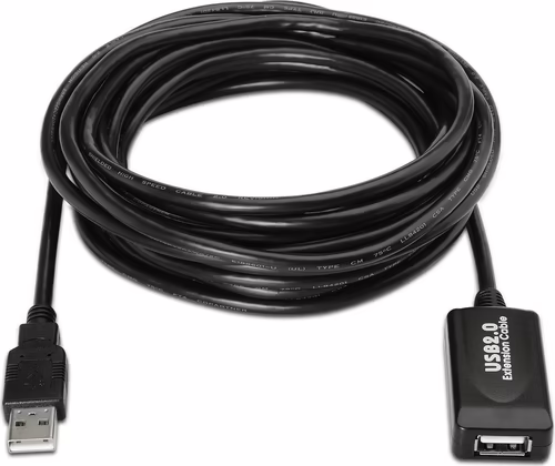 Cable AISENS USB-A/M a USB-A/H 10m Negro (A101-0019) | 8436574700183 imagen 2