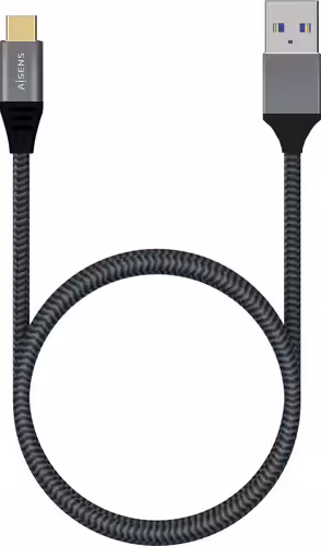 AISENS Cable USB 3.1 Gen2 Aluminio 10Gbps 3A, Tipo USB-C/M-A/M, Gris, 1.5M | A107-0632 | 8436574707267 imagen 3