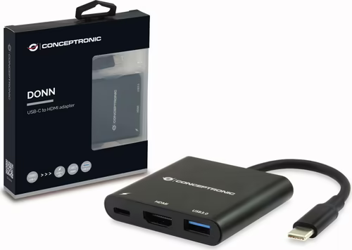 Adaptador CONCEPTRONIC USB-C a HDMI/USB-A/C (DONN01B) | 4015867209462 imagen 4