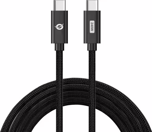 Cable CONCEPTRONIC USB-C M/M 240W 1.2m Negro(ETTA03B12) | 4015867237922 imagen 2