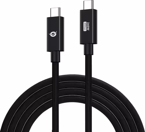 Cable CONCEPTRONIC USB-C M/M 240W 1.2m Negro(ETTA04B12) | 4015867237946 imagen 2