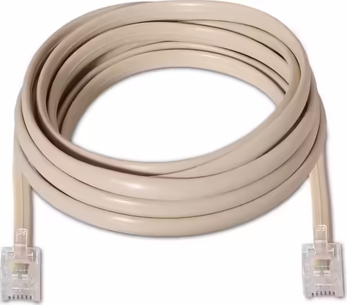 CABLE AISENS 6P4C RJ11 MACHO A RJ11 MACHO 2M BEIGE A143-0317 | 8436574703160 imagen 2