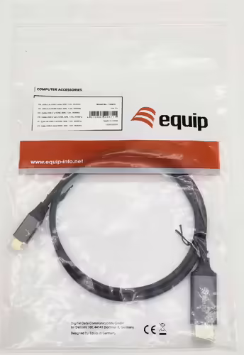 Cable EQUIP USB-C/M a HDMI A/M 1m Gris/Negro (EQ133415) | 4015867228715 imagen 4