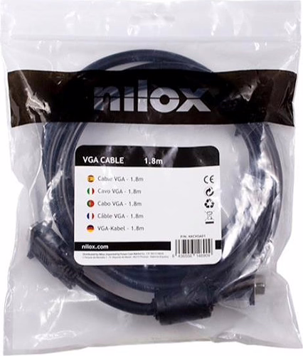Nilox Cable VGA de - 1.8 metros | NXCVGA01 | 8436556146909 imagen 6