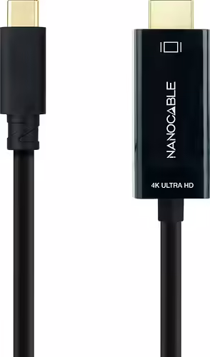 Nanocable USB-C/M a HDMI/M 5m Negro (10.15.5105) | 8433281015463 imagen 2