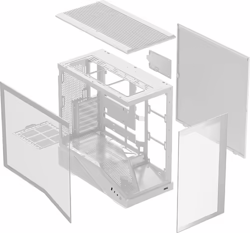 ABYSM AB123533W carcasa de ordenador Blanco | 8436617921513 imagen 6