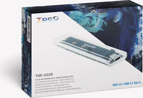 Caja TooQ SSD M.2 NVMe USB 3.1 Transparente (TQE-2200) | 8433281013209 imagen 3