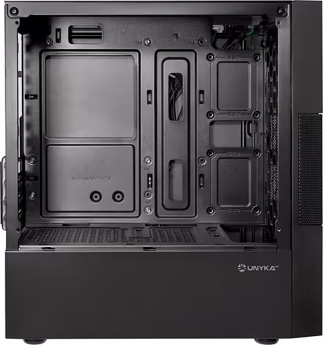 Caja UNYKA Aero C25 500W ITX mATX Negra (UK52125) | 8436617921360 imagen 2