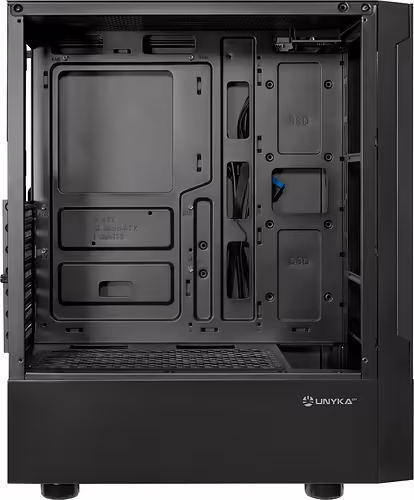 Caja UNYKA Aero C35 500W ATX ITX mATX Negra (UK52135) | 8436617921346 imagen 2