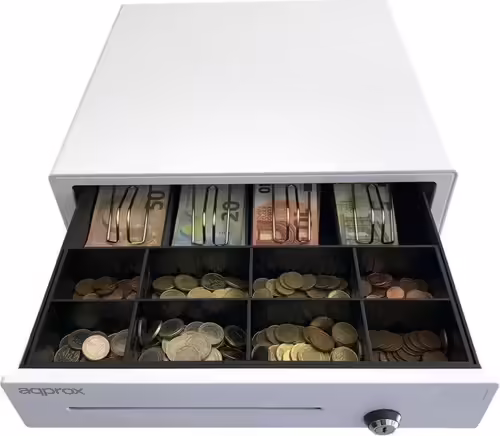 APPROX CAJON PORTAMONEDAS APPCASH01 BLANCO APERTURA MANUAL Y AUTOMATICA | APPCASH01WH | 8435099524618 imagen 3