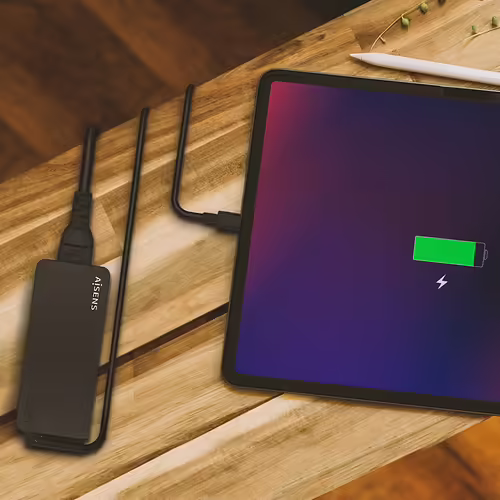 AISENS Cargador 65W PD3.0 1XUSB-C 1.8M, Negro | ASCH-1PD65D-BK | 8436574707946 imagen 5