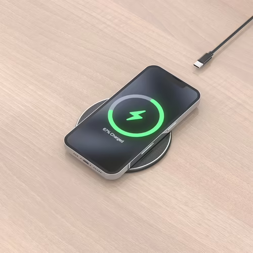 Cargador AISENS Inalámbrico Qi Usb-C(ASCH-15W1WC058-BK) | 8435739903452 imagen 5