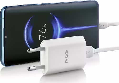 Cargador de Pared NGS 5W 1xUSB 2.0 Blanco (BUCKETACE) | 8435430621419 imagen 4