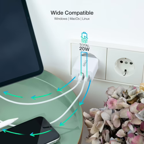 Cargador de Pared TooQ 18W/20W USB-A/C (TQWC-2SC04WT) | 8433281012042 imagen 4