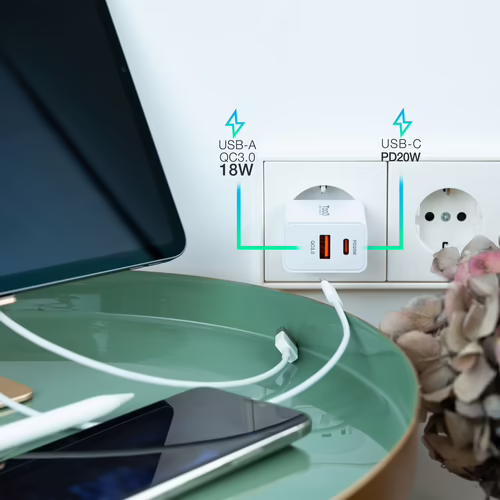 Cargador de Pared TooQ 18W/20W USB-A/C (TQWC-2SC04WT) | 8433281012042 imagen 5