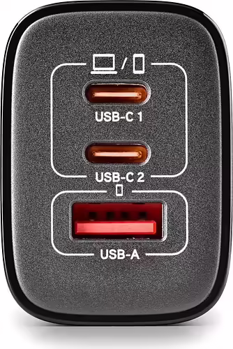 Cargador NGS Era 65W 1USB-A 2USB-C Negro (ERA65WBLACK) imagen 3