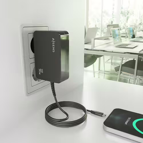 AISENS ASCH-1PD90WL034-BK cargador de dispositivo móvil Universal Negro Corrien | 8436574709957 imagen 6