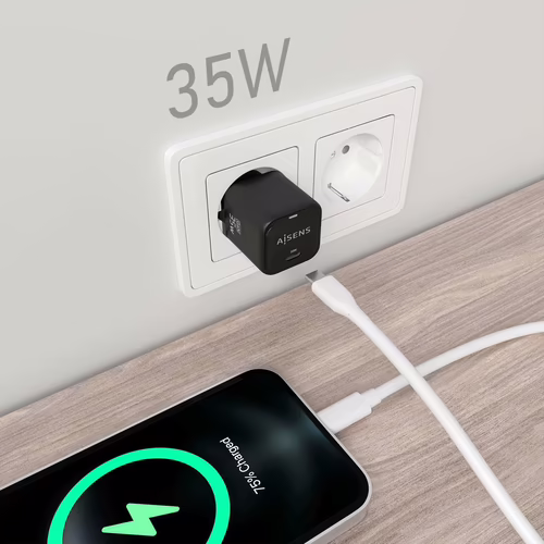 Cargador Pared AISENS 1xUSB-C 35W (ASCH-35W1P023-BK) | 8435739900871 imagen 5