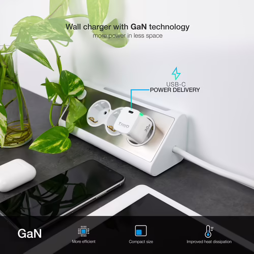 Cargador Pared TooQ 30W 1xUSB-C Blanco (TQWC-GANPD30WT) | 8433281012554 imagen 4