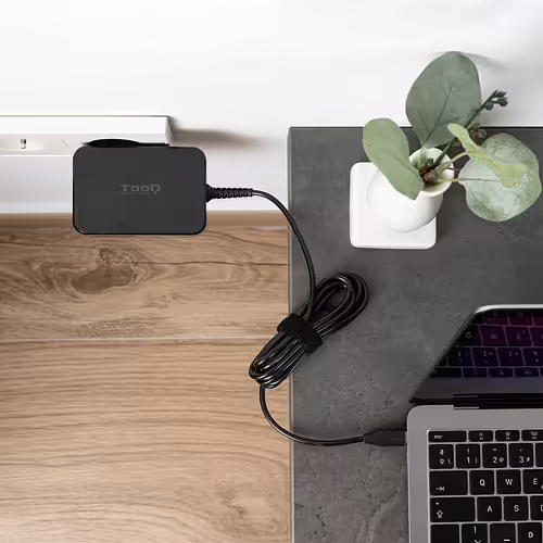 TooQ Cargador de portátil GAN USB-C PD 100W, Negro | TQLC-USBCGAN100PD | 8433281015241 imagen 3