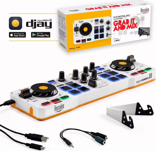 Hercules DJControl mix Mesa de mezclas bluetooth para smartphone negro blanco am | 4780921 | 3362934746216 imagen 6
