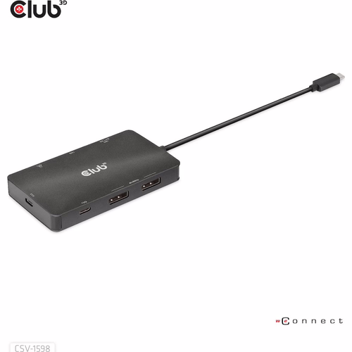 Docking Station Club 3D 7en1 USB-C Negro (CSV-1598) | 8719214472528 imagen 3