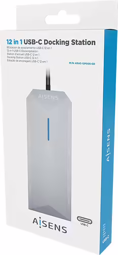 AISENS USB-C Dock 12 En 1, USB-C A 2xHDMI, 1xRJ45, 3xUSB-A, 2xUSB-C, 1xUSB-C PD, | ASUC-12P005-GR | 8436574709209 imagen 6