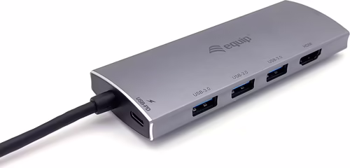 Docking EQUIP USB-C a USB-A/HDMI 100W Plata (EQ133482) | 4015867225608 imagen 4