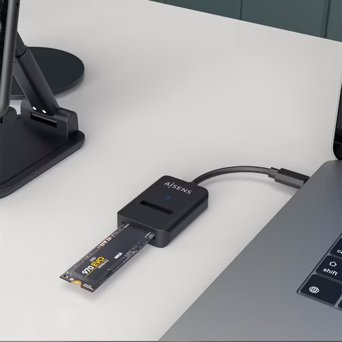 AISENS ADAPTADOR DOCK USB-C PARA SSD M2 SATA/ NEGRO NVME NGFF AISENS ASUC-M2D011 | ASUC-M2D011-BK | 8436574708301 imagen 5