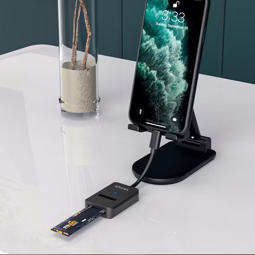 AISENS ADAPTADOR DOCK USB-C PARA SSD M2 SATA/ NEGRO NVME NGFF AISENS ASUC-M2D011 | ASUC-M2D011-BK | 8436574708301 imagen 6