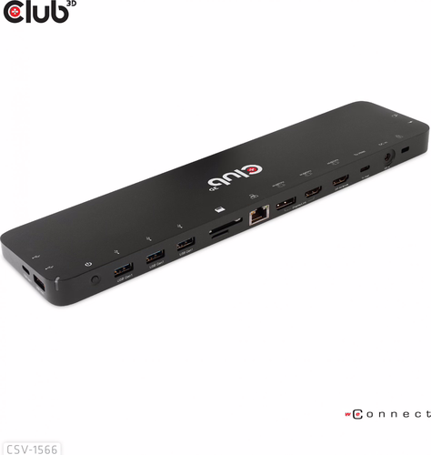 Docking Club 3D USB-C a 4xUSB-A/2xHDMI Negro (CSV-1566) | 0841615102310 imagen 6