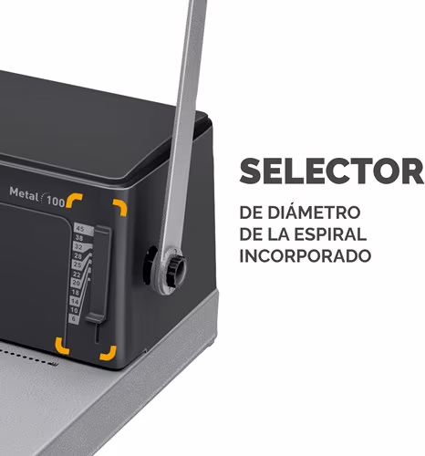 Encuadernadora de Espiral Fellowes Metal 100 (0030102) | 8423274999924 imagen 3
