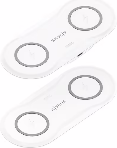 AISENS Cargador Inalambrico USB-C 15W 2 en 1 Para Movil Auriculares, Blanco | ASCH-15W2WC059-W | 8435739903469 imagen 4