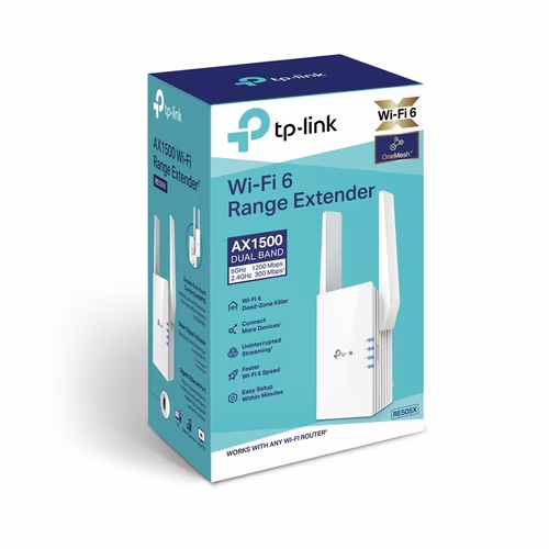 Repetidor TP-Link AX1500 WiFi Ethernet Blanco (RE505X) | 0840030700422 imagen 3