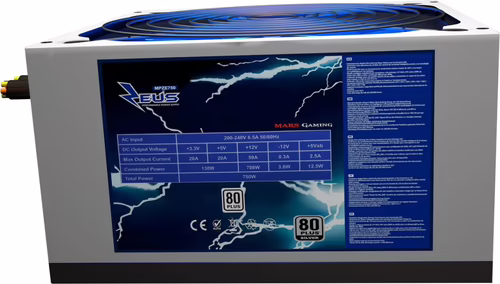Fuente Mars Gaming ZEUS 750W 140mm 80+ Silver (MPZE750) | 8433799780136 imagen 5