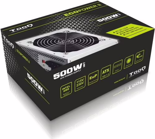 Fuente TooQ EP-II ATX 500W 120mm Plata (TQEP-500S-INT) | 8433281007277 imagen 4