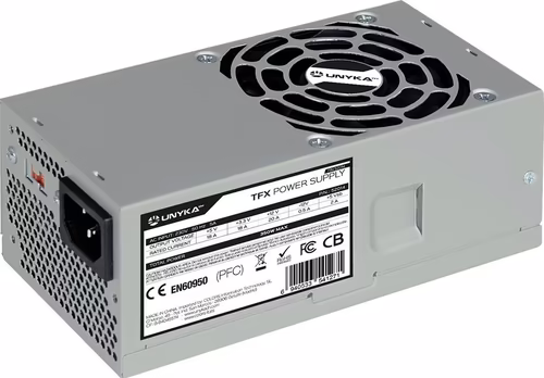 Fuente UNYKA TFX 350W PFC 80% 80mm Bulk Plata (52014) | 6940533541271 imagen 2