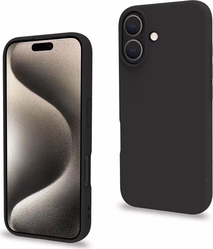 Funda CELLY Cromo iPhone 16 Negra (CROMO1078BK) | 8021735210566 imagen 2