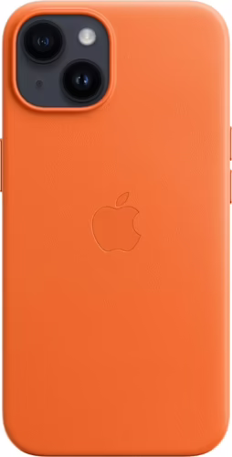 Funda Apple 6.1`` Cuero iPhone 14 Naranja (MPP83ZM/A) | 0194253345367 imagen 2