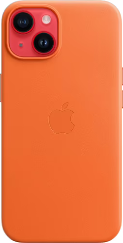 Funda Apple 6.1`` Cuero iPhone 14 Naranja (MPP83ZM/A) | 0194253345367 imagen 4