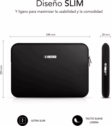 Funda SUBBLIM Business 13.3``-14`` Negra (SUBLS-SKIN114) | 8436586742928 imagen 4
