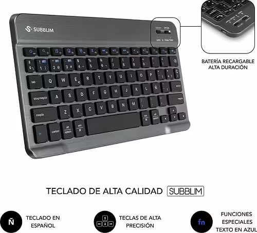 Funda+Teclado Subblim Lenovo Tab Plus BT 11.5`` Negra | SUBKT3-BTL330 imagen 6