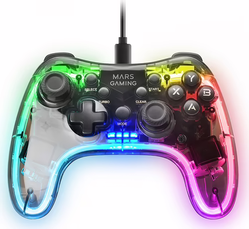 GamePad Mars Gaming USB-A/USB-C RGB (MGPC) | 8435693102229 imagen 2