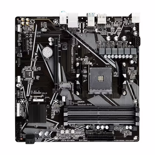 GIGABYTE A520M DS3H V2:(AM4) 4DDR4 HDMI DVI-D DP mATX | 9MA52M3H2-00-10 | 4719331854690 imagen 2