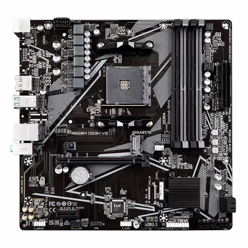 GIGABYTE A520M DS3H V2:(AM4) 4DDR4 HDMI DVI-D DP mATX | 9MA52M3H2-00-10 | 4719331854690 imagen 4