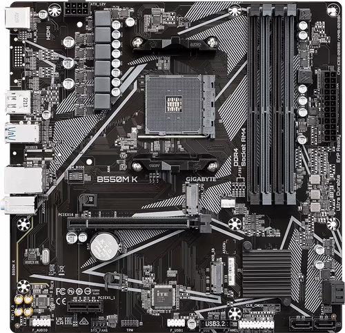 GIGABYTE B550M K:(AM4) 4DDR4 HDMI DP RJ45 mATX | 9MB55MK-00-10 | 4719331852764 imagen 2